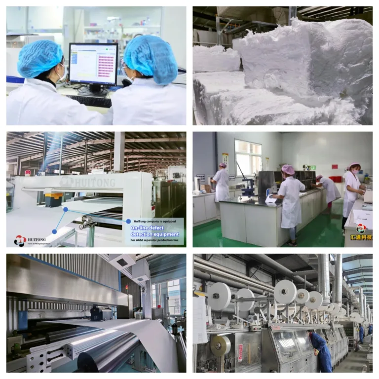 We are Manufacturer of Absorbent Glass Mat(AGM) separator and Pasting paper for lead-acid battery.we are the AGM separator supplier for 80% of Chinese batteries manufacturers.Looking forward to cooperation with your company. we have 11set AGM separator production line(The production capacity in China is among the top three) and more than 30 years fiberglass products R&d and production experience.Stable quality and competitive price will let you go faster and further